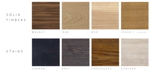 N I S H | Timber + Stain Variations for N I S H  furniture collection